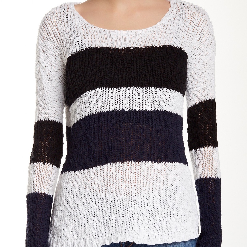 C & C California Striped Tape Yarn Sweater